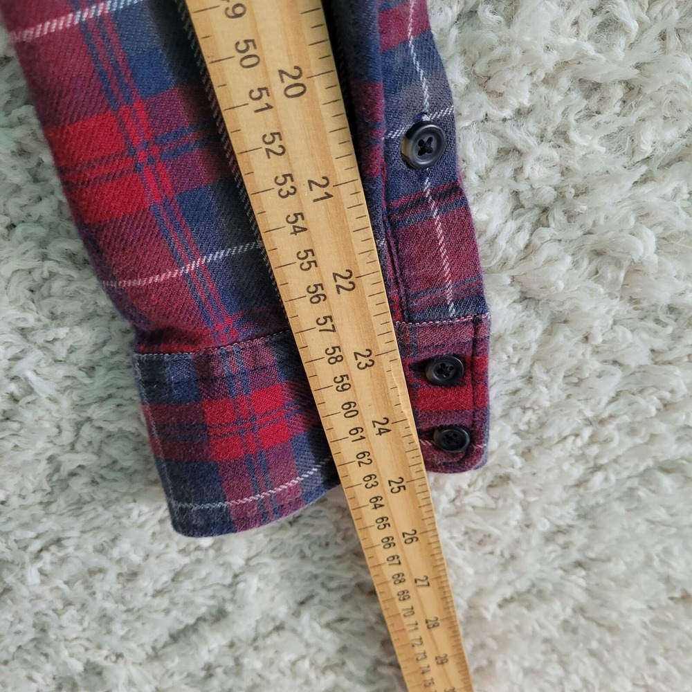 Vans Off The Wall Shirt Adult Size Small Plaid Classic Fit Flannel Long Sleeve - Picture 6 of 9